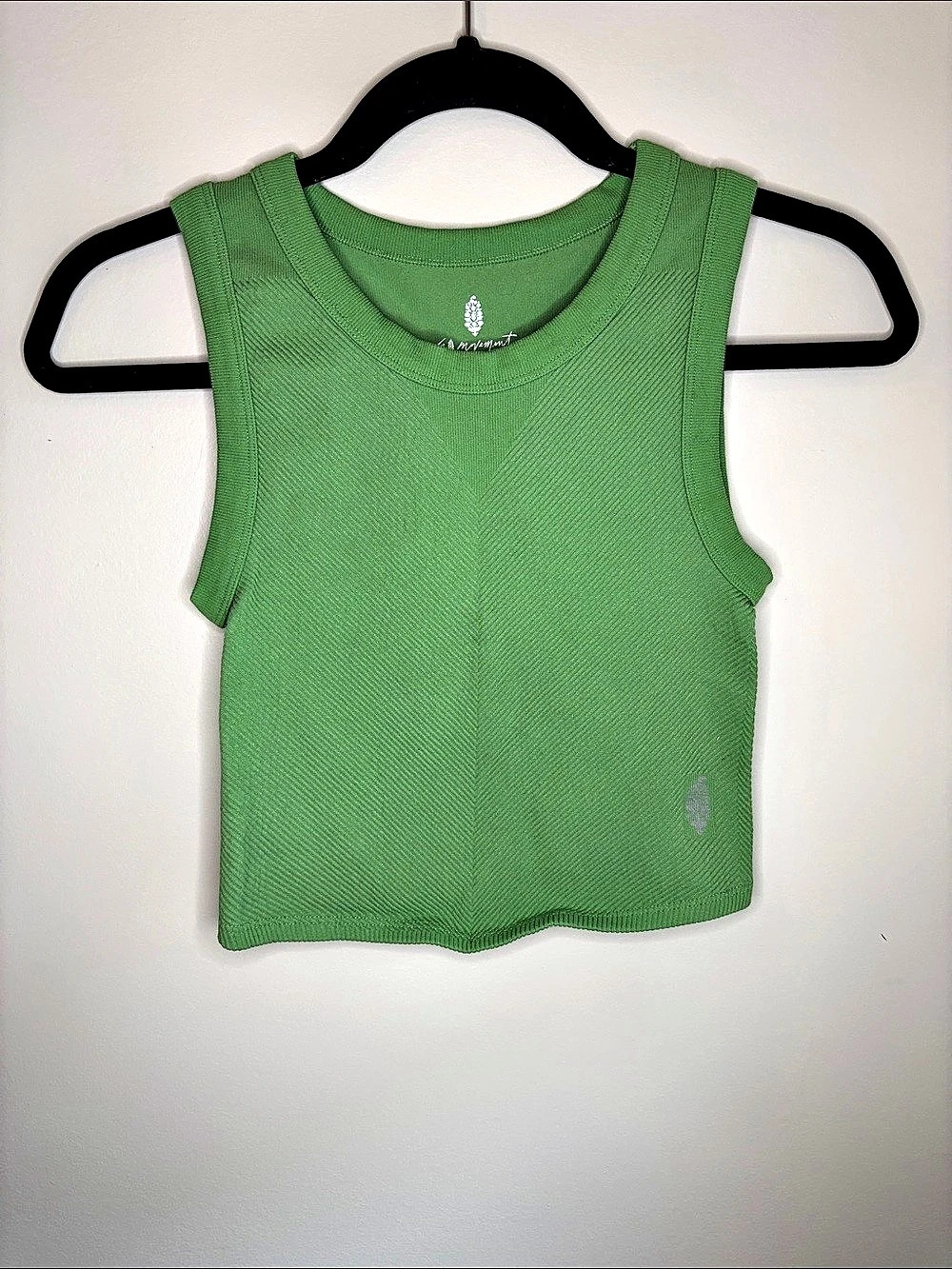 Free People Ribbed Tank Top in Green Size XS